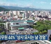 지자체 공무원 44% “상사 모시는 날 경험”