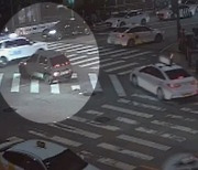 우회전 차로서 좌회전…문다혜 CCTV 보니 '위험천만' [영상]