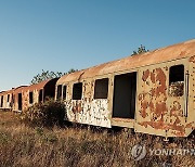 GREECE  PHOTO SET TRAINS