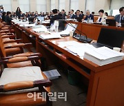 [포토]행안위 국정감사, '퇴장한 국민의힘 의원들'