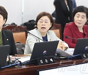 [국감]의사진행 발언하는 국민의 힘 김은혜 의원