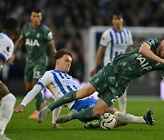 SON 빠진 토트넘, 충격의 대역전패! 브라이턴에 2-0 앞서다 2-3 뒤집혔다 → 공식전 6연승 실패