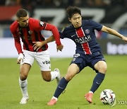 '교체출전, 무난한 활약' 이강인...PSG, 니스 원정 1-1 무승부