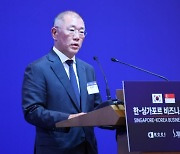 정의선 현대차그룹 회장 “한국-싱가포르, 친환경 에너지로 미래 50년 성장”