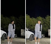 166cm 김민정, “집 나왔나?” 슬리퍼에 버선 신고 등장…달밤에 춤사위