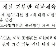 "스포츠공정위X임원징계 절차 불공정 개선" 문체부,'권고 거부'대한체육회에 시정 명령