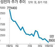 주가도 ‘5만 전자’로 추락…개인들은 “그래도 사자”