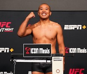 UFC 박준용 계체 통과…14년 베테랑과 '코메인이벤트' 격돌