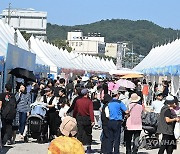 고성통일명태축제 행사장 '북적북적'