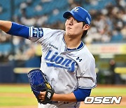 '15승 다승왕' 원태인, 가을야구 첫 선발-'4일 휴식' 엔스, 대구 첫 등판...2차전 선발 투수