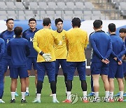 이라크전 앞둔 축구 국가대표팀