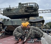 육군 8기동사단 궤도장비 철도 수송