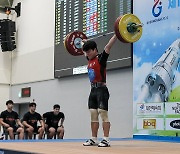 권대희, 역도 남자 81㎏급 인상 한국 주니어신기록