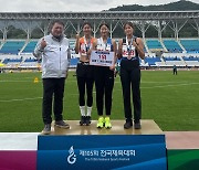 청양군청 육상팀 제105회 전국체전에서 맹활약으로 금1 은1 획득