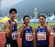 광주광역시, 육상 혼성 1600m 계주 한국新…고승환 전국체전 3관왕