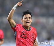 오현규, A매치 2경기 연속 골…한국, 이라크에 2-1 리드