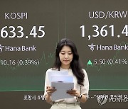 코스피, 0.4% 올라 2,630대 마감