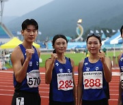 [전국체전] 광주광역시, 육상 혼성 1,600ｍ 계주 한국新…고승환 3관왕