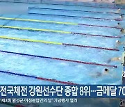 전국체전 강원선수단 종합 8위…금메달 70개