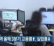 부산지역 올해 3분기 고용률↑, 실업률↓