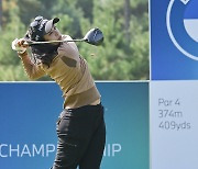 [mhn포토] 타바타나킷 'LPGA 엠블렘과 똑같은 스윙'