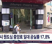 제주시 원도심 중앙로 일대 공실률  17.8%