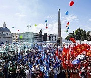 Italy Metalworkers Protest