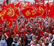 Italy Metalworkers Protest