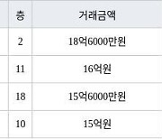 성남 수내동 수내푸른마을신성벽산쌍용 163㎡ 18억6000만원에 거래