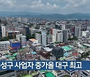 수성구 사업자 증가율 대구 최고