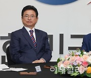 [포토] 통합 회동하는 홍준표 대구시장과 이철우 경북도지사