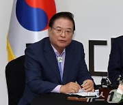 대구·경북 통합 관련 4자 회동 인사말하는 우동기 지방시대위원장