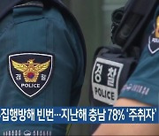 공무집행방해 빈번…지난해 충남 78% ‘주취자’