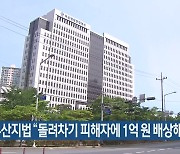 부산지법 “돌려차기 피해자에 1억 원 배상해야”