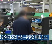 지난달 강원 제조업 부진…관광업 매출 감소