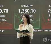 코스피 1% 넘게 내리며 2,570대 후퇴…코스닥 3% 가까이 하락