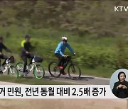 "타고 아무 데나 방치" 공유자전거 민원, 전년 동월 대비 2.5배 '껑충'