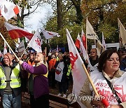 POLAND STEEL WORKERS PROTEST