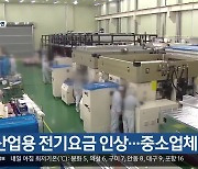 산업용 전기요금 인상…중소업체 ‘부담’