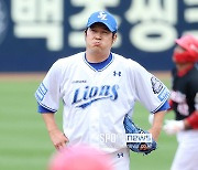 강습 타구→볼볼볼볼→만루 홈런, 베테랑 송은범 위기의 삼성 또 못 구했다