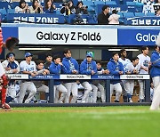 삼성 '무거운 더그아웃 분위기'[포토]