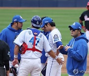 교체되는 삼성 원태인