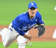 [MD포토] 김재윤, '제대로 들어갔어!'