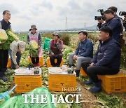 한덕수 국무총리, 아산시 배추 수확 현장 방문