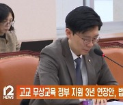 고교 무상교육 정부 지원 3년 연장안, 법안소위 통과