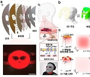 KAIST, 피부 탄력 효과 3.4배 높인 유연한 LED 마스크 개발