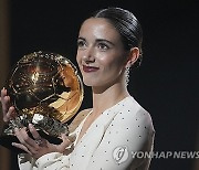 APTOPIX France Soccer Golden Ball Award