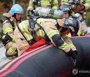 전기차 화재 진압을 위한 이동식 수조 설치