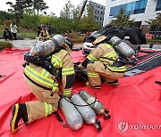 전기차 화재 진압을 위한 이동식 수조 설치