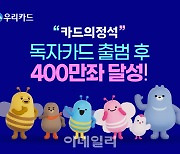 우리카드, ‘독자 출범’ 15개월만 400만좌 발급 돌파